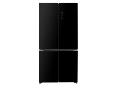 EVIDO SPACE FIT 505B szabadonálló 4 ajtós hűtő és fagyasztó, 91x190 cm, 505 l, D energiaosztály, fekete üveg