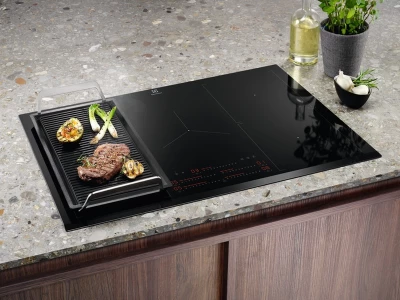 Electrolux EIV84550 beépíthető indukciós főzőlap, Hob2Hood, Dupla Bridge, 80 cm