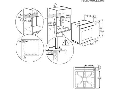 Electrolux EOC7P87E SteeamCrisp beépíthető gőzsütő, pirolitikus tisztítás, maghőmérő