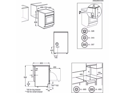 Electrolux LKR564255X SteamBake kombinált tűzhely gőzfunkcióval, AirFry