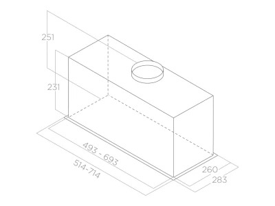 Elica - Páraelszívó FOLD S IX/A/72 Inox