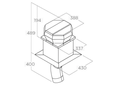 Elica -Külső motor GME tetőre