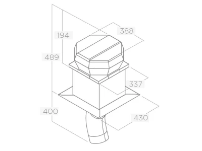 Elica -Külső motor GME tetőre