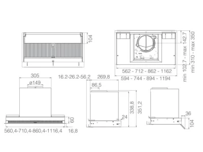 Elica -Páraelszívó BOXIN ADV DRY @ IX/A/60