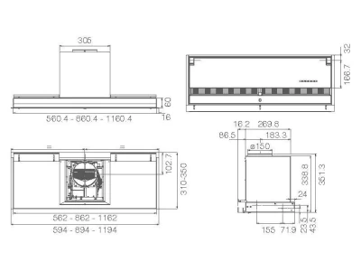 Elica -Páraelszívó BOXIN NO DRIP IX/A/120
