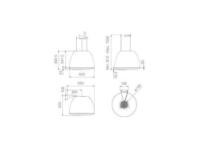 Elica -Páraelszívó EDITH ROCK/F/50