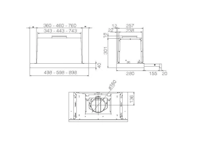 Elica -Páraelszívó ELITE 26 PB IX/A/60