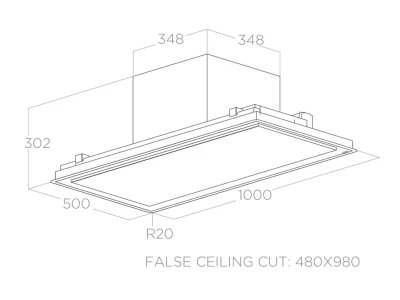Elica -Páraelszívó ILLUSION NO MOTOR PAINT/A/100 motor nélkül