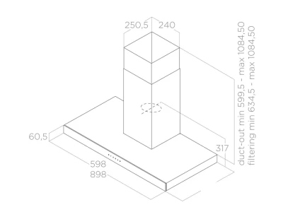 Elica -Páraelszívó JOY BLIX/A/60