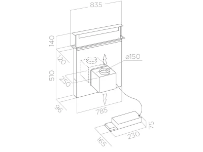 Elica -Páraelszívó PANDORA  IX/F/90