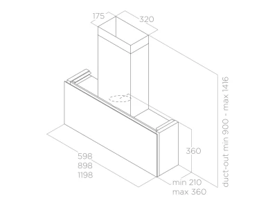 Elica -Páraelszívó RULES NAKED/F/120