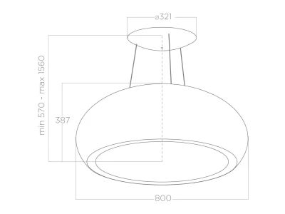 Elica -Páraelszívó SEASHELL IX/F/80