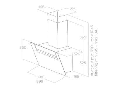 Elica -Páraelszívó SHEEN-S WH/A/90