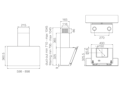 Elica -Páraelszívó SHIRE BL/A/60
