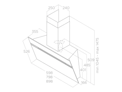 Elica -Páraelszívó STRIPE IX/A/60/LX