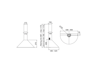 Elica -Páraelszívó TONDA IX F/90