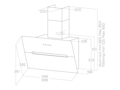 Elica -Páraelszívó WISE BL/A/90