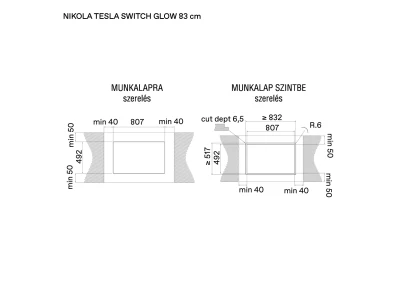 Elica -NIKOLATESLA SWITCH GLOW EVO BL/A/83