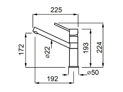 Elleci - Csaptelep- Csaptelep Sava Keratek Fumo 73 - Kifutó termék!