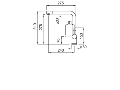Elleci - Csaptelep Stream M73 titanium