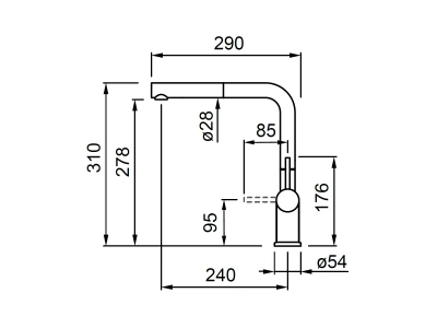 Elleci - Csaptelep Stream Plus G48 cemento
