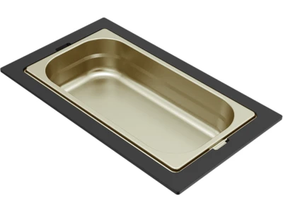 Elleci-  Egyrészes arany tároló edény HPL kerettel Keratek