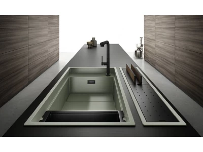 Elleci- Mosogatótálca Dialogo 360 Workstation Keratek K82 Sage Green