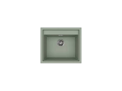 Elleci- Mosogatótálca Sintesi 105 Keratek K82 Sage Green  inox tartozékokkal