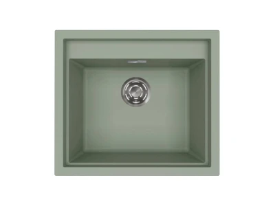 Elleci- Mosogatótálca Sintesi 105 Keratek K82 Sage Green  inox tartozékokkal
