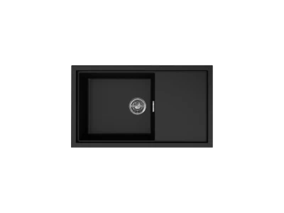 Elleci- Mosogatótálca Sintesi 410 Keratek K86 Black inox tartozékokkal