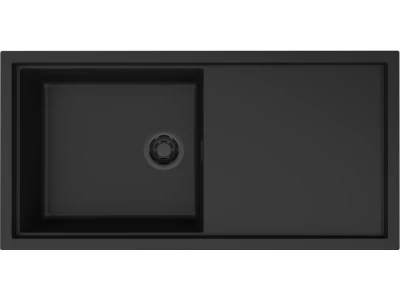 Elleci- Mosogatótálca Sintesi 480l Keratek K86 Black fekete tartozékokkal