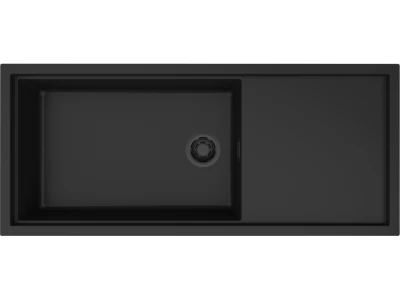 Elleci- Mosogatótálca Sintesi 510 Keratek K86 Black  fekete tartozékokkal