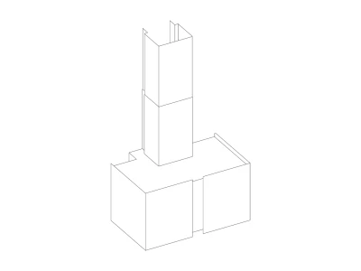Falmec OUTLET - Páraelszívó MIRABILIA Square 97 inox T80 LED elszívótest - Kifutó termék!