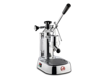 La Pavoni Lever Europiccola, inox, feketekiegészítőkkel