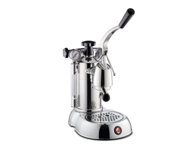 La Pavoni Stradivari Professional, inox, feketekiegészítőkkel