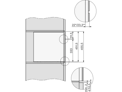 Miele CVA 7440 grgr Beépíthető kávéfőző