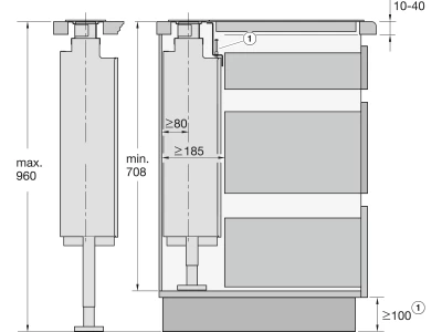 Miele DAD4841   D   MASW   230/50   TLK Pultba süllyeszthető páraelszívó