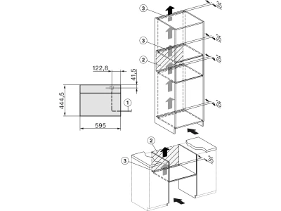 Miele DG 7240 edst Beépíthető gőzpároló 45 cm