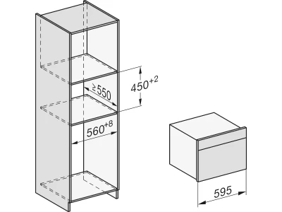 Miele DGC 7840 HCX Pro Grey Kompakt gőzsütő HydroClean tisztítással