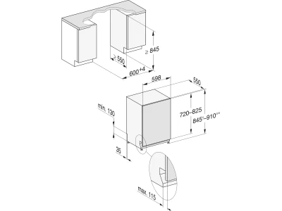 Miele G 7385 Scvi FF Teljesen integrált mosogatógép