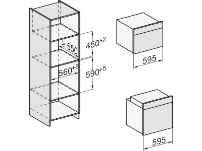 Miele H 7262 B edst beépíthető sütő