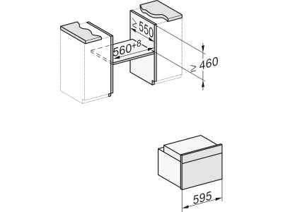 Miele H 7440 B obsw Kompakt sütő mikrohullám nélkül