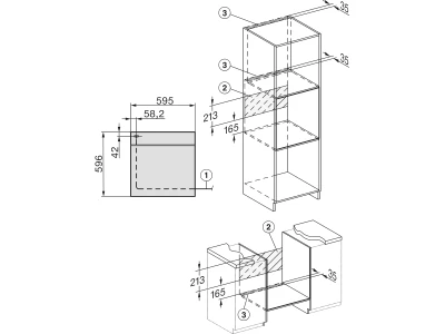 Miele H 7464 BP obsw beépíthető sütő