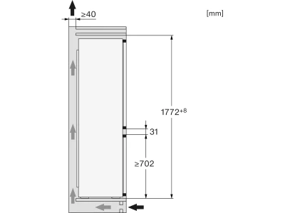 Miele KDN 7724 E Active Hűtő-fagyasztó kombináció