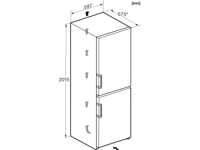 Miele KFN 4799 AD edt/cs Hűtő-fagyasztó kombináció