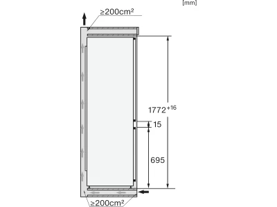 Miele KFN 7795 C Hűtő-fagyasztó kombináció