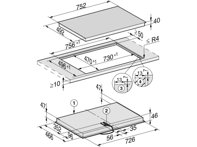 Miele KM 6523 FL Elektromos főzőlap