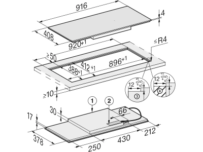 Miele KM 7684 FL Indukciós főzőlap