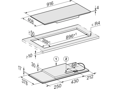 Miele KM 7684 FL Indukciós főzőlap