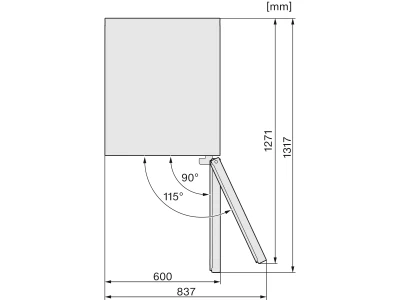 Miele KWT 4584 E sw Borhűtő